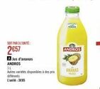 Promo : 2€57 pour 3 Jus d'Ananas Andros 1L! Autres variétés disponibles à 3€85/unité.