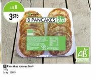 Produit Bio à Prix Réduit – 8 Pancakes 160g 1969€/kg Agriculture Biologique