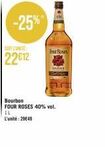 Profitez d'une Économie de 25% avec le Bourbon Four Roses 40% vol. à 29€49!