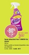 Jusqu'à -80% sur le Spray Détachant 4en1 VANISH Oxi Action 940 ml: 6€11 l'unité!