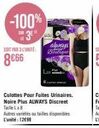 Boutique Always: Culottes Pour Fuites Urinaires Noires Plus Taille Lx -100% S3EH 8666, L'unité 12€99!