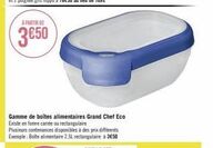 Grand Chef Eco - Boites Alimentaires à Partir de 3650€: Carnées ou Rectangulaires, Plusieurs Contenances Disponibles.