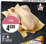 le kg  4€99  poulet d'ici  origine  rance  volaille française 