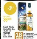 36899  Scotch Whisky Single Malt Skye 45,8% vol. TALISKER 70 cl + eti L'unité:39€99  TALISKER SKVE  TALISHER SKYT  LA LOI INTERDIT LA VENTE D'ALCOOL AUX MINEURS DES CONTROLES SONT 