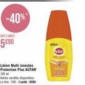Lotion Multi insectes Protection Plus AUTAN 100 ml  Autres variétés disponibles Le litre: 59€ - L'unité : 9E84  m  Allan 