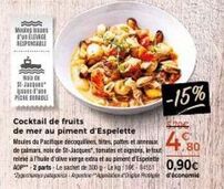 délevage responsable na st-jacques: cocktail fruits de mer aux meules du pacifique 4,80€ rele!