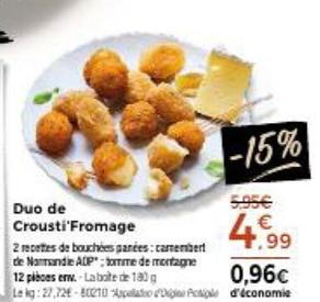 duo de crousti'fromage