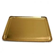 25 plateaux rectangulaires en carton dorés 19 x 28 cm - Patisdecor offre à 14,29€ sur Alice Délice
