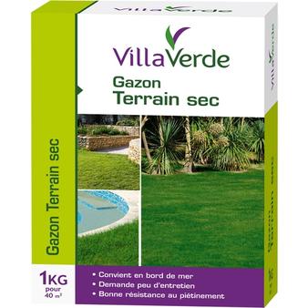 Gazon pour terrains secs VILLAVERDE - 1Kg offre à 14,99€ sur VillaVerde