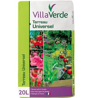 Terreau Universel Bio VILLAVERDE - 20L offre à 5,99€ sur VillaVerde