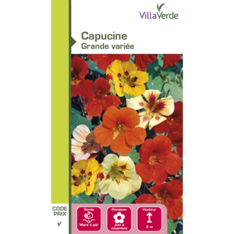 Graines de fleurs capucine grande variée VILLAVERDE offre à 2,29€ sur VillaVerde