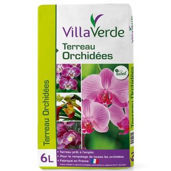 Terreau pour orchidées VILLAVERDE - 6L offre à 4,99€ sur VillaVerde