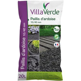 Paillis d'ardoise 10/40mm VILLAVERDE - 20L offre à 10,99€ sur VillaVerde