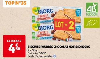 Biscuits Fourrés Chocolat Noir Bio