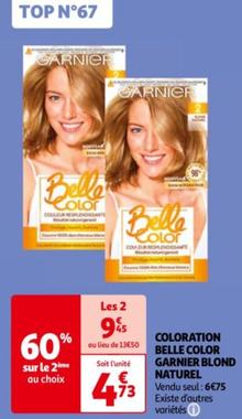 Coloration Belle Color Blond Naturel