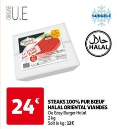 Steaks 100% Pur Bœuf Halal Oriental Viandes