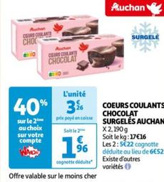 Auchan - Cours Coulants Chocolat Surgelés
