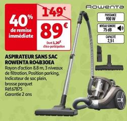 Aspirateur Sans Sac Ro4b30ea