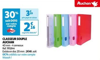 Auchan - Classeur Souple