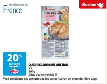 Auchan - Quiches Lorraine