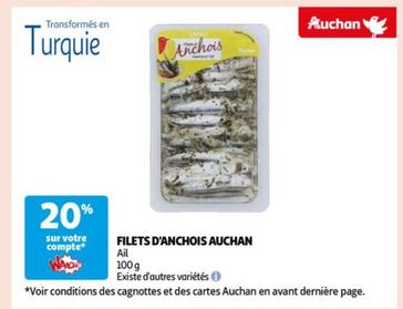 auchan - filets d'anchois