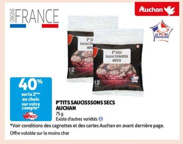Auchan - P'tits Saucisssons Secs