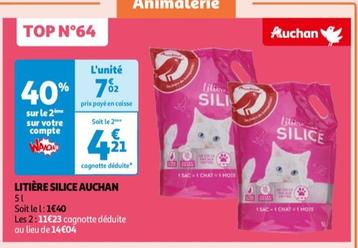 Auchan - Litière Silice