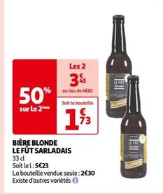 Le Fût Sarladais - Bière Blonde Le Fût
