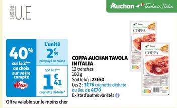 Auchan - Coppa Tavola In Italia