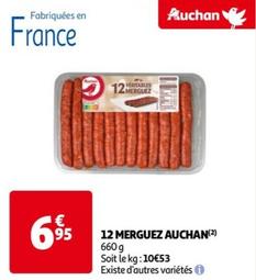 Auchan - 12 Merguez