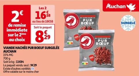 Auchan - Viande Hachée Pur Boeuf Surgelée