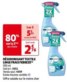 Désodorisant Textile Linge Frais