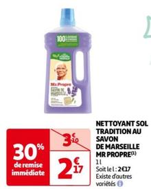 Nettoyant Sol Tradition Au Savon De Marseille