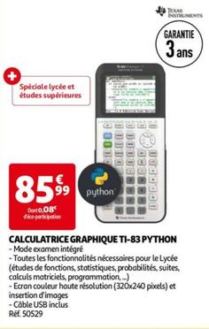 Python - Calculatrice Graphique Ti-83 