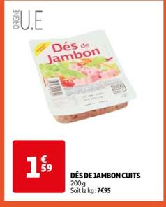 Cuits - dés de jambon