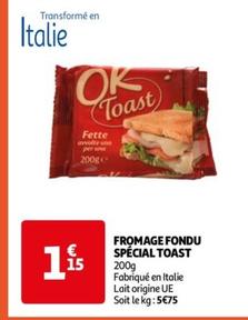 fromage fondu spécial toast