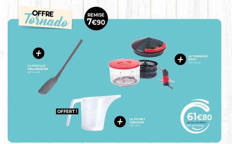 Le Spatule Melangeuse + Le Pichet Verseur + Le Tornado 3 En 1 offre à 61,8€ sur Guy Demarle