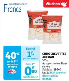 Auchan - chips crevettes