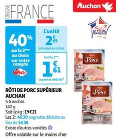 Auchan - rôti de porc supérieur