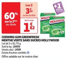 chewing gum greenfresh menthe verte sans