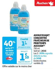 auchan - ADOUCISSANT CONCENTRÉ FRAÎCHEUR DE PRINTEMPS