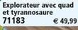 Explorateur Avec Quad Et Tyrannosaure 71183 offre à 49,99€ sur Playmobil