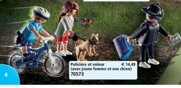 Policière Et Voleur (avec Jeune Femme Et Son Chien) 70573 offre à 14,49€ sur Playmobil