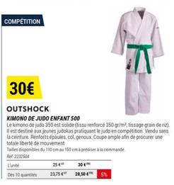 outshock - kimono de judo enfant 500