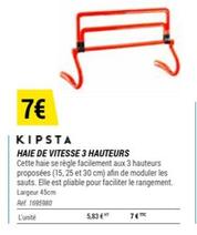 Kipsta - Haie De Vitesse 3 Hauteurs