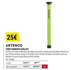 Artengo - Tube Ramasse Balles offre à 25€ sur Decathlon