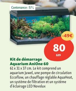 Anione - Kit De Démarrage Aquarium 60 offre à 80€ sur Maxi Zoo