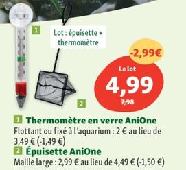 Anione - Thermomètre En Verre Anione offre à 4,99€ sur Maxi Zoo