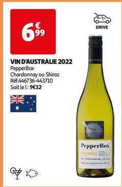 pepper box vin d'australie 2022