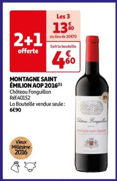 Château Fongaban - Montagne Saint Émilion Aop 2016